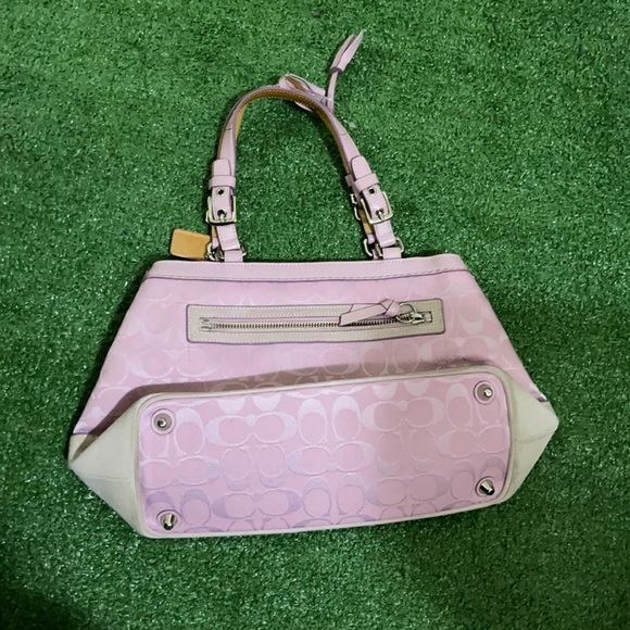 Vintage Coach Monogram Hand Bag - Picture 2 of 12